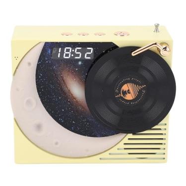 Imagem de Alto-falante Bluetooth retrô Com Som Surround 360 ° Com Display de Relógio Digital e Luz Ambiente para um Ambiente Noturno Envolvente, Luz de Relógio Portátil para Presentes