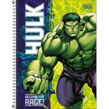 Imagem de Caderno Espiral Capa Dura Universitário 10 Matérias Hulk 160 Folhas- Sortido-un- Tilibra