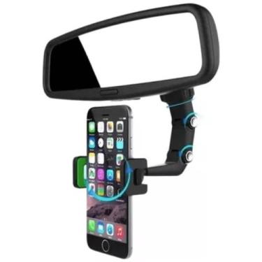 Imagem de Suporte Celular Veicular Carro Rotação 360 P/ Retrovisor - Oberon