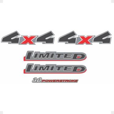 Imagem de Kit Adesivos Compatíveis Com Ranger 2010/2012 Prata Limited - SPORTINO