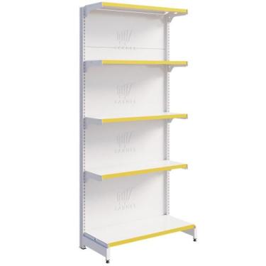 Imagem de Gôndola Fit Parede 1 Inicial 1,70m De Supermercado Bandejas Regulavel 