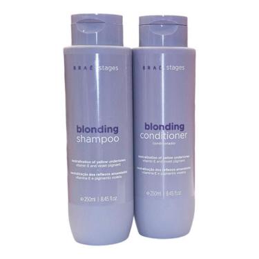 Imagem de Kit Braé Stages Blonding - Shampoo 250ml + Condicionador 250ml