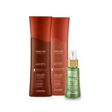 Imagem de Amend Expertise Cobre Effect Sh 250ml + Cond 250ml + Millenar Oil Inch