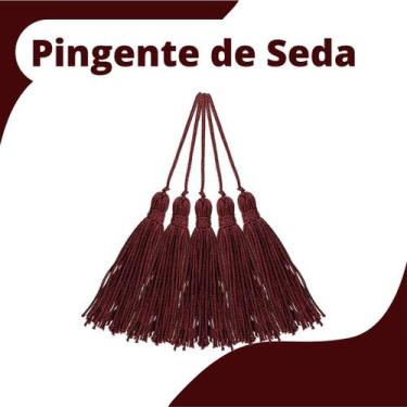 Imagem de Pingente De Seda Tassel - Franja - Vinho - Com 50 Unidades - Nybc