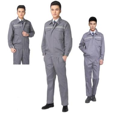 Imagem de Conjunto Uniforme EPI Segurança Profissional Faixa Refletiva Construça