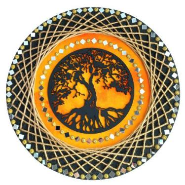 Imagem de Mandala Árvore da Vida/Família 40cm - Aqui Tem Magia