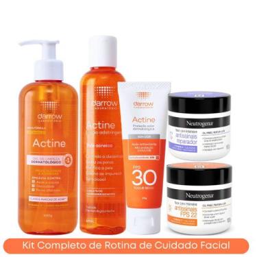 Imagem de Kit Sabonete Gel 400g + Tônico Ads 190ml + Protetor Solar FPS 30 Actin
