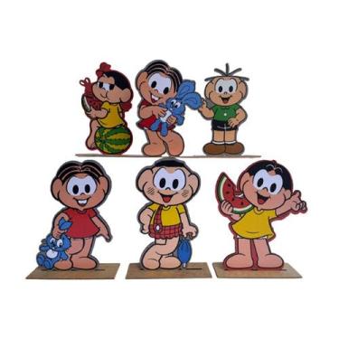 Imagem de Kit Display de Mesa 6 Peças Para Festa Turma da Mônica MDF - Juju Bras