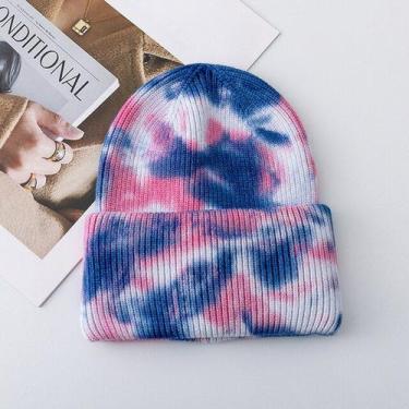 Imagem de Touca De Inverno Feminino Moda Tie Dye ELASHOPP