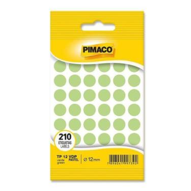 Imagem de Etiqueta adesiva TP12 verde pastel - Pimaco