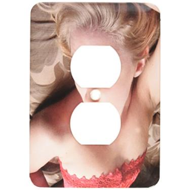 Imagem de 3dRose LLC lsp_158268_6 Loira Sexy Deitada no Escuro Sedutiva, Lingerie, Sensual, Sexual, Sexual, Sexy, Boudoir, Erótica 2 Plugues