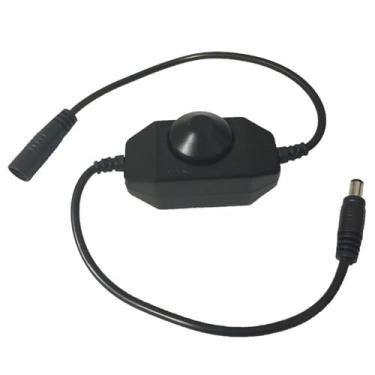 Imagem de TronicsPros DC 12V-24V 3A LED Strip Dimmer Switch PWM Controlador de intensidade de luz DC Jack adaptador conector para RGB e monocromático SMD 5050 3528 2835 5630 Fita LED Fita LED Corda LED Corda LED String Light