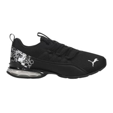 Imagem de PUMA Tênis feminino Riaze Prowl floral com cadarço casual - preto, Preto, 36