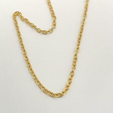 Imagem de Corrente Elo Cadeado 1,1mm Banhado a Ouro 18k - Atraktiva Joias, 70cm