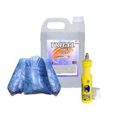 Imagem de Estopa de Azul 2Kg, Marcador Industrial & Multiuso (Power Clean) - Tri