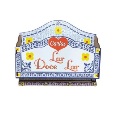 Imagem de Porta Chaves e Carta Lar Doce Lar - Adesivado - HP DECOR - HP DECOR 
