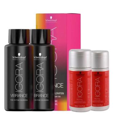 Imagem de Schwarzkopf Igora Vibrance 2x 7/65 Louro Médio Mar 2 Ox20v, UNICA
