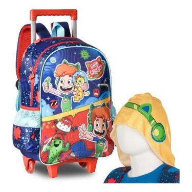 Imagem de Mochila De Rodinhas Escolar Infantil Gato Galactico Oficial - Clio Sty