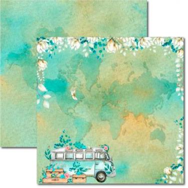Imagem de Papel para Scrapbook Sandra Família Arte Fácil Pé Na Estrada 13 - SC-8