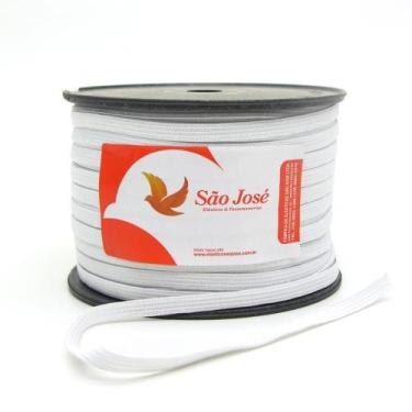 Imagem de Elástico Colombe Branco São José nº 12 (7,0mm) - 100 metros - Elástico