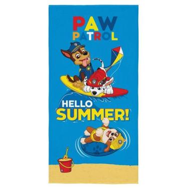 Imagem de Toalha Banho Piscina Patrulha Canina Aveludada 140x70cm - Lepper