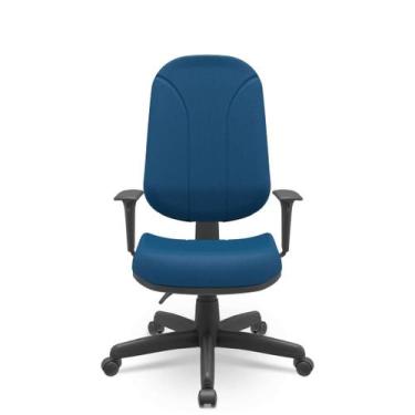 Imagem de Cadeira Presidente Operativa Poliéster Giratória c/ Braços Reguláveis 