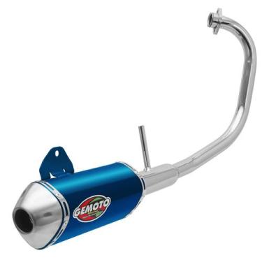 Imagem de Escapamento Escape Gemoto Racing 3 Trioval Ybr 125 Factor 2009 - 2015 