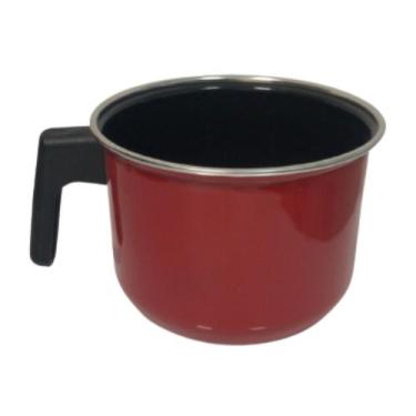 Imagem de Caneca Vermelha 1,450ml Indução Cooktop Elétrico a Gás Lenha - JJB Uti