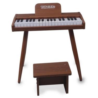 Imagem de Piano infantil eletrico em madeira - TURBINHO
