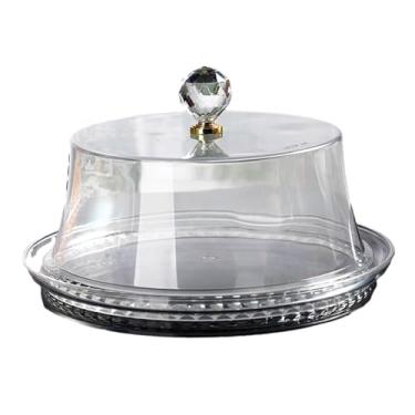 Imagem de Ｂｅｓｇａ Suporte para Bolo Transparente com Tampa em Formato de Cúpula para Servir Sobremesas em Eventos, 34x34x17cm