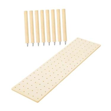 Imagem de DimyFew Organizador de gaveta de madeira pegboard, organizador de prato e placa, suporte de placa de armazenamento, de placa de peg com gaveta peg