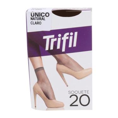 Imagem de Kit 4 Pares Meias Soquete Trifil W06126 Modelo Clássico Fio 20, Preto