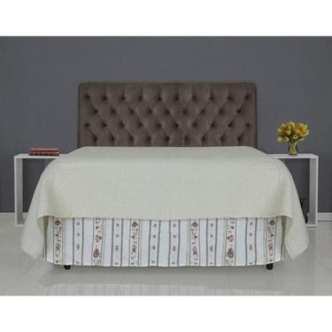 Imagem de Cabeceira de Cama Box Casal 138cm Pádua Veludo - TNA Decor