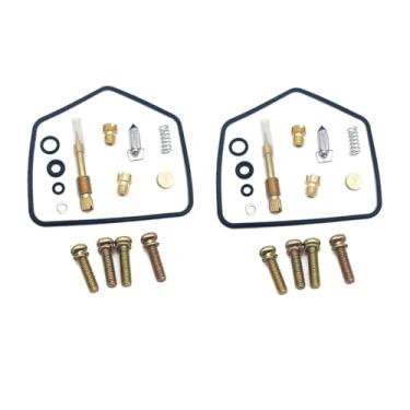 Imagem de Kit de reparo de carburador Parafuso de ar de junta de válvula de agulha compatível com correia KZ440 A LTD KZ250A KZ250 Z250 A J Z KZ 440 250 250A (branco)