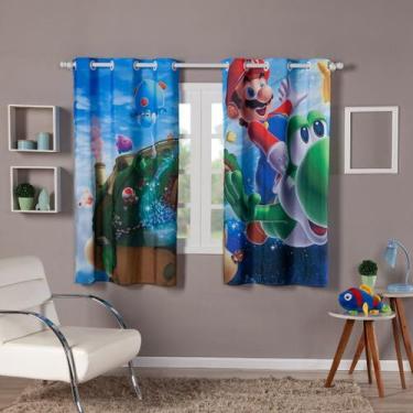 Imagem de Cortina Infantil Estampada 2,00x1,50 Decoração, Quarto, Menina, Menino