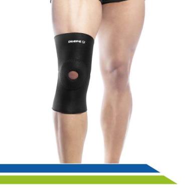 Imagem de Joelheira Ortopédica Longa com Suporte na Rótula em Neoprene Dilepé, M