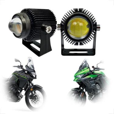 Imagem de Kit Farol Milha Led F009 Kawasaki Versys 300 2017 2018 2019 2020 2021 
