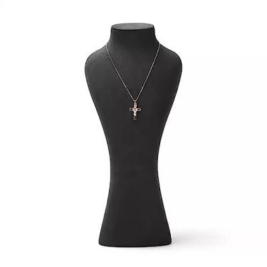 Imagem de Porta-joias 3D preto para colar, suporte de corrente, exibição de exibição, boutique, busto de manequim, organização doméstica, organizador de joias para meninas e mulheres, suporte de exibição de