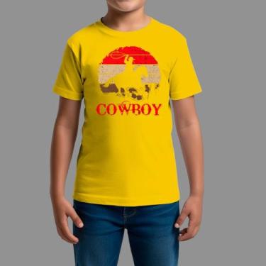 Imagem de Camisetas Infatil Básica Masculina Casual Moda Country Manga Curta Gol