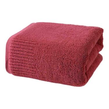 Imagem de JUSHZ Toalhas de banho, lençóis de banho, toalhas para adultos, toalha de banho para casa de banho, algodão macio multicolorido, fio de 32 camadas, especificação 500 g (vermelho, 140 x 70 cm)