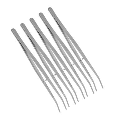 Imagem de 5pcs Curved Aço Inoxidável Tweezer Máquina de Costura Posicionando Tweezers Reparo Hand Tools Acessórios