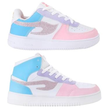 Imagem de Kit 2 Pares Tenis Infantil Menina e Menino Hart Star Calce Facil Cano Baixo e Cano Alto Tipo Leve (BOTINHA MULTICOLORIDA PASTEL + TENIS MULTICOLORIDO PASTEL, BR, Criança de 9 a 12 anos, Numérico, 30)
