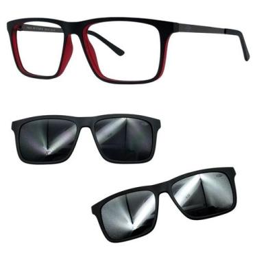 Imagem de Oculos Mormaii 6132 Swap 6 AA9 Com 2 Clipons Cinza e Prata, Cinza, Pra