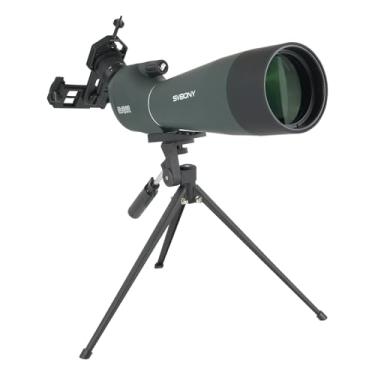 Imagem de SVBONY SV28 20-60x80 Nova versão de mira para tiro ao alvo, mira Spotter de longo alcance com adaptador de telefone e tripé, mira HD para observação de pássaros, observação da vida selvagem