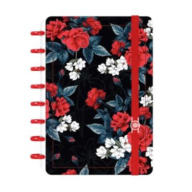 Imagem de Caderno Criativo Flowers Red A4/A5 Disco Inteligente (Médio A5)