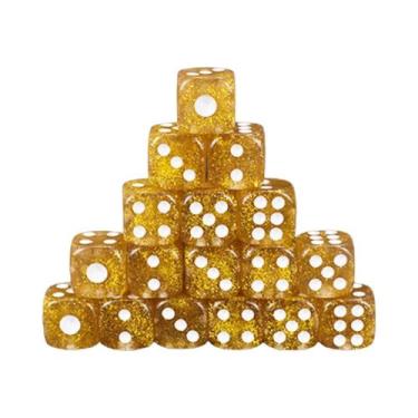 Imagem de Conjunto De Dados Acrílicos De 16mm, 10 Peças, 6 Lados, Padrão Esculpi