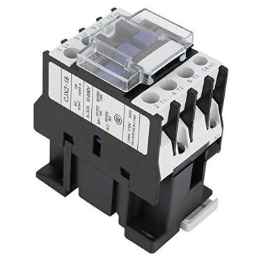 Imagem de Contator de CA Industrial CJX2-1810, Contato Elétrico de Montagem Ferroviária Com Voltagem da Bobina CA de 24V-380V, Liga de Tungstênio Prateado, 6 Milhões de Vida Mecânica,