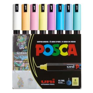 Imagem de uni Posca – PC1MR – Caneta de ponta extrafina – cores suaves, 8 peças