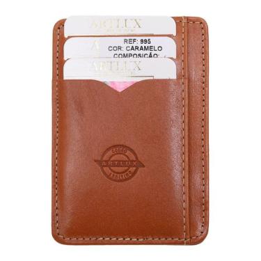 Imagem de Carteira Mágica em Couro Artlux Para RG 995, Caramelo