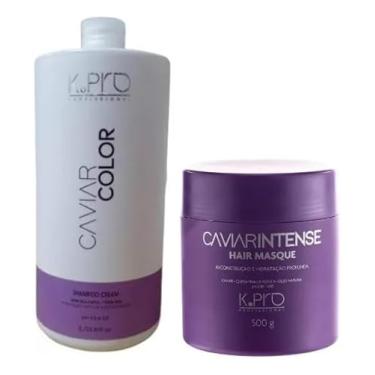 Imagem de Kit Shampoo 1000ml + Intense Masque 500g Caviar Color - Kpro